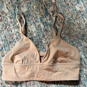 SKIMS Tan Wireless Bralette with Adjustable Straps